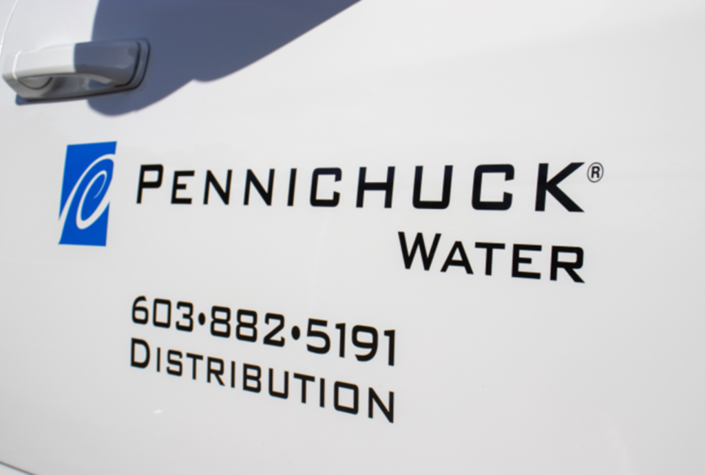 Pennichuck Water Truck close up on logo