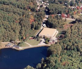 Aerial view of the Water Treatment Plant before 2003 renovations.