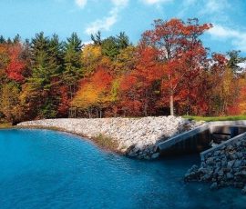 Photo of Berry Pond Dam, Pittsfield, NH.