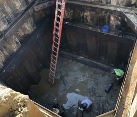 Photo of workers on the Merrimack River Intake Project, 2019.