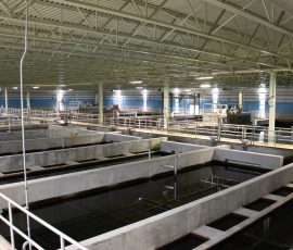 Photo of inside the Water Treatment Plant.